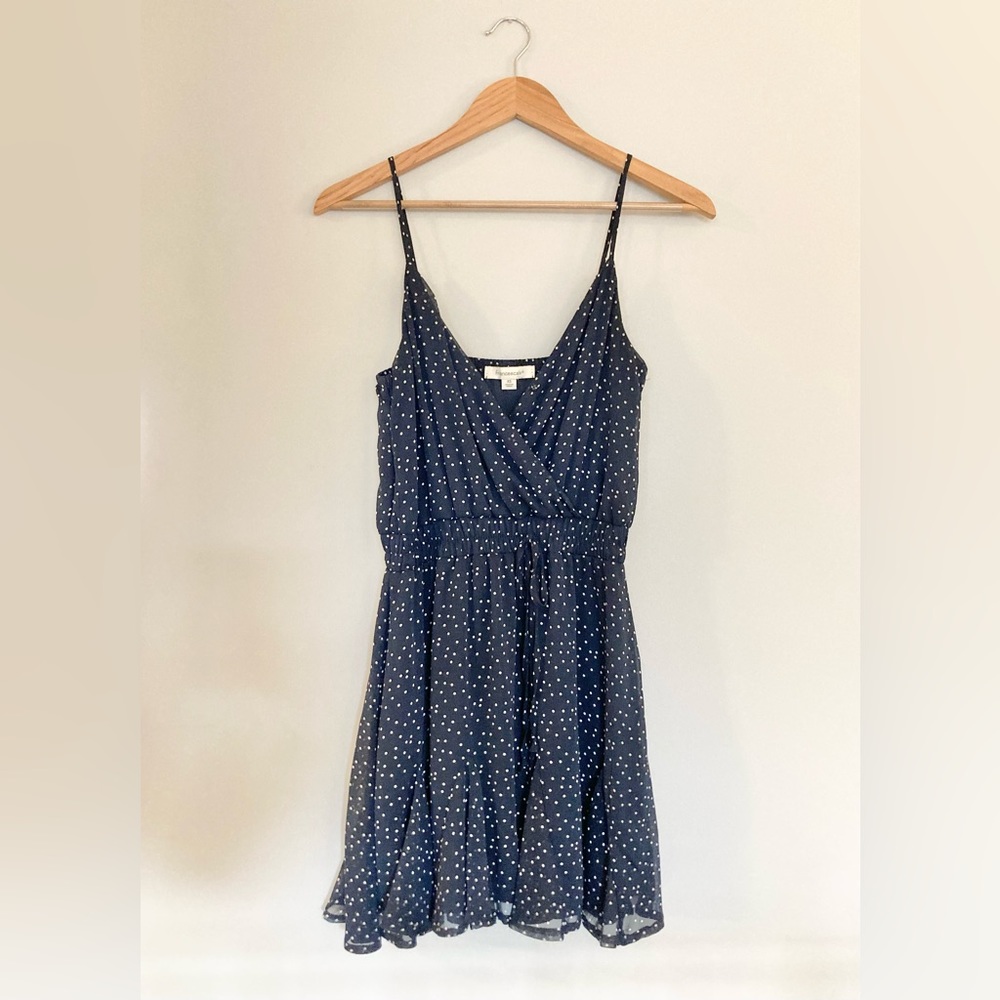 FRANCESCAS | Navy Polka Dot Dress - XS